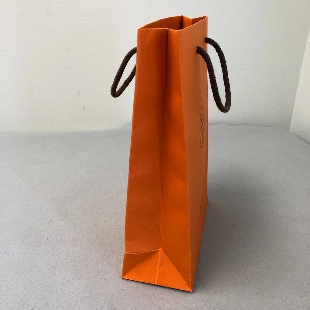 Hermes‎ Authentic Orange Gift Shopping Bag Medium Rectangle 8.25x11.5x3.25 Lot
